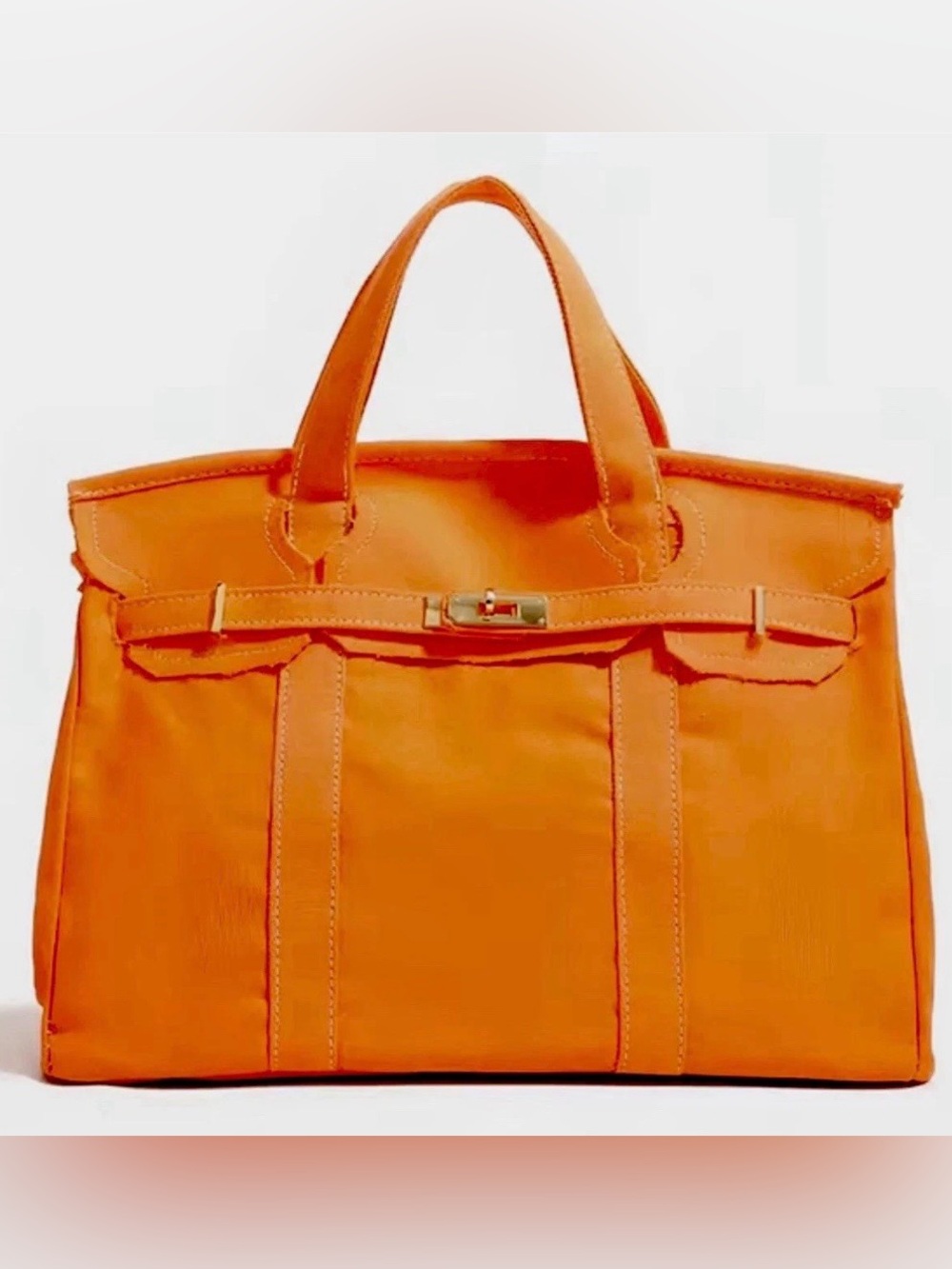 Boatkin Canvas Tote Bag in Orange